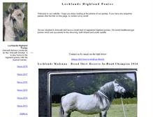 Tablet Screenshot of lochlandshighlandponies.com